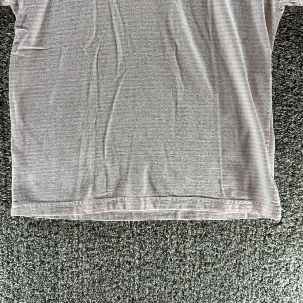 Vintage 90s Guess Shirt Mens Small Pink Stripes Short‎ Sleeve USA Embroidered - Picture 6 of 13